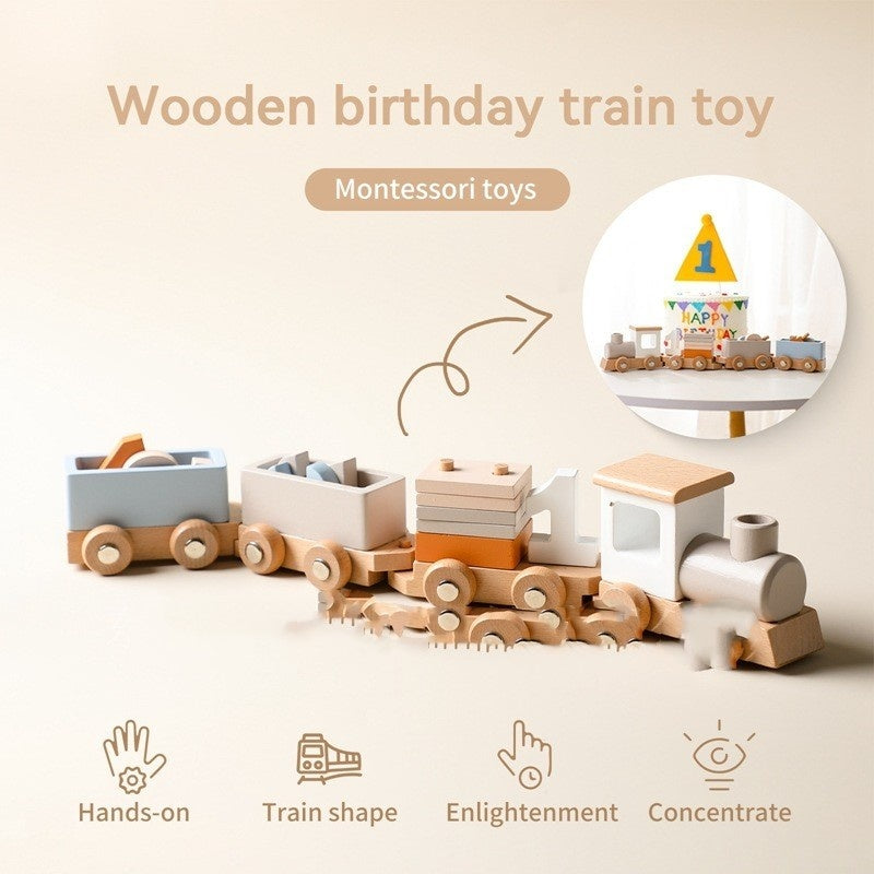 Milestones Wooden Train