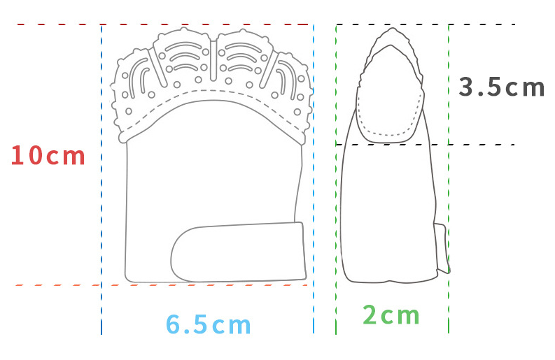 Teether Touch Mitten