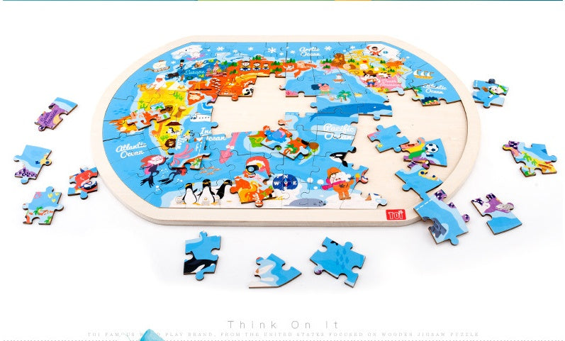 Wooden World Puzzle