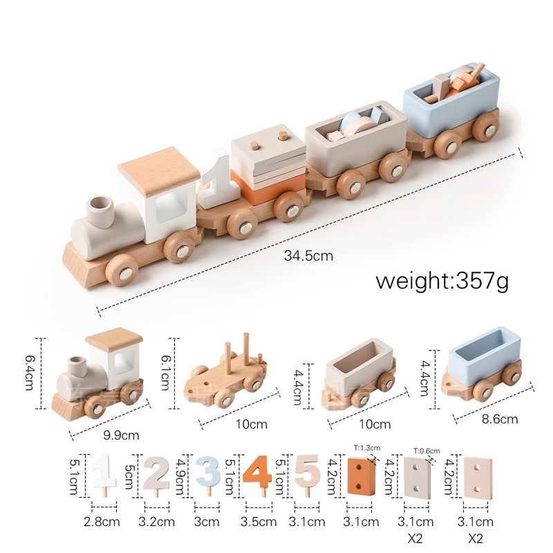 Milestones Wooden Train