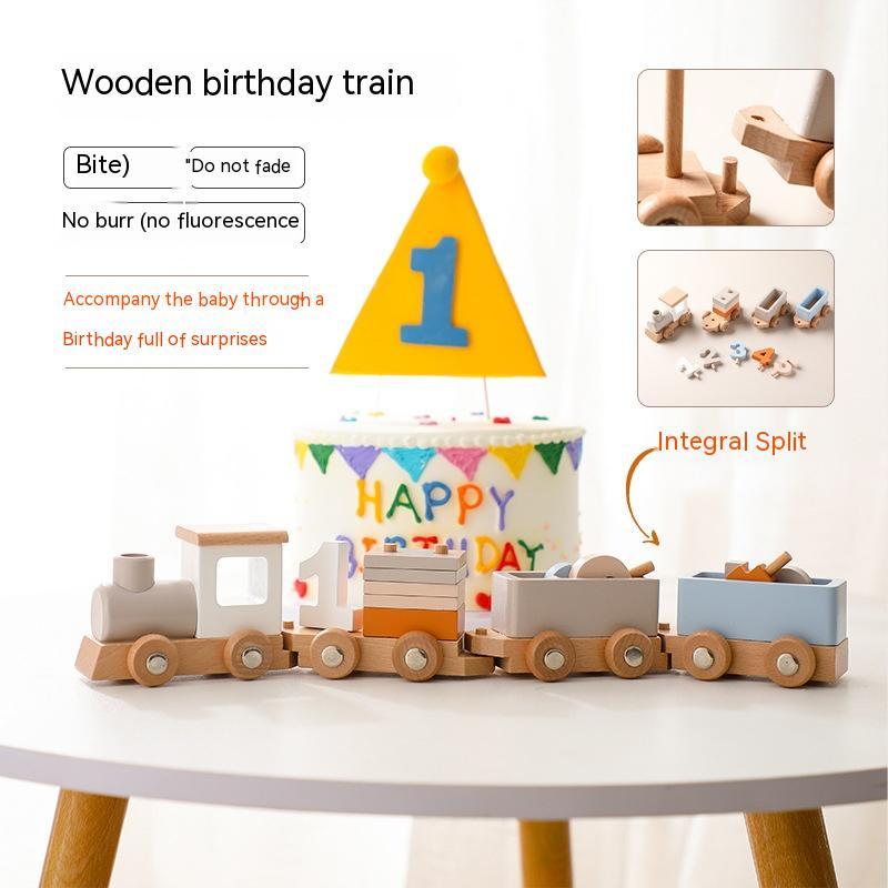 Milestones Wooden Train
