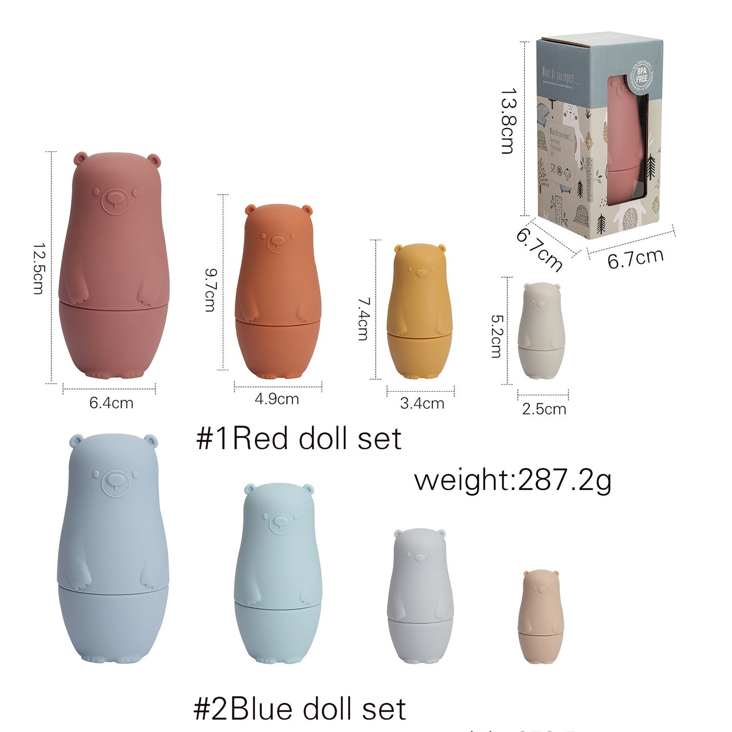 Forest Animal  Nesting Doll