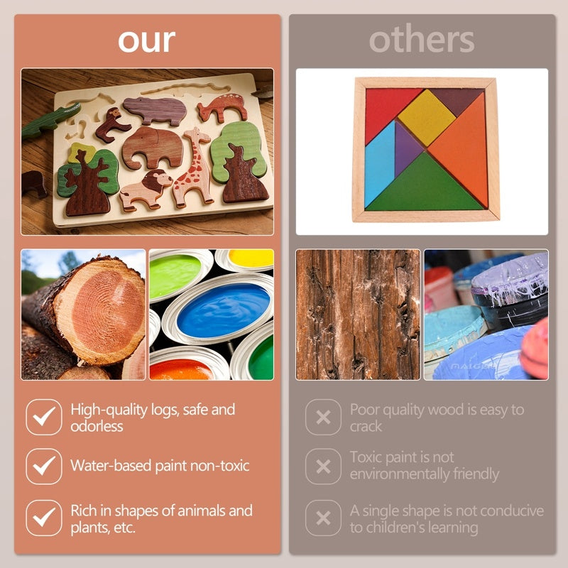 Wooden Forest Animal Puzzle