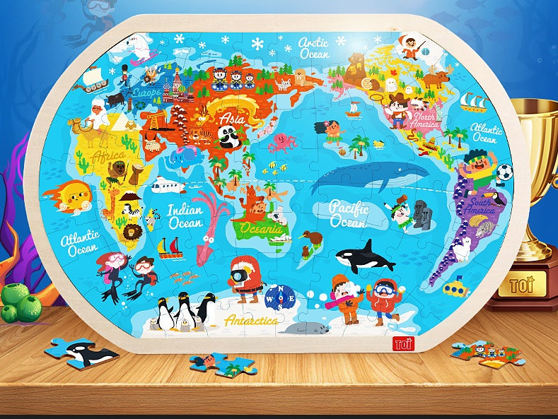 Wooden World Puzzle