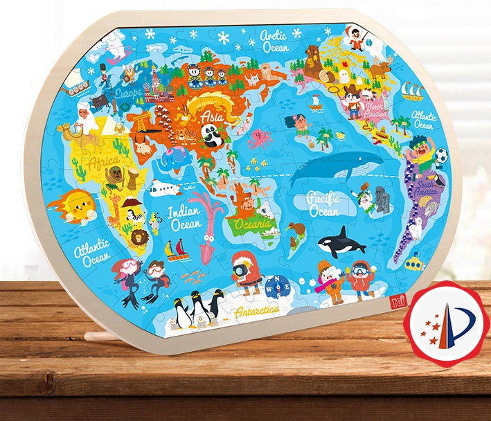 Wooden World Puzzle